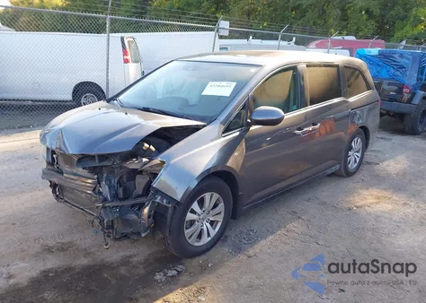 2014 Honda Odyssey Ex-L z USA, uszkodzony, nr VIN 5FNRL5H62EB019937